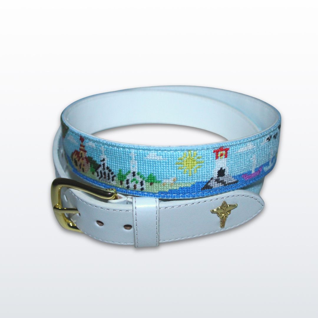 Landescape - Leather Cross Stitch Belt